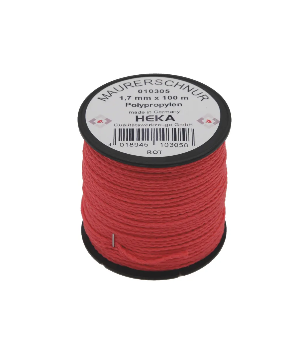 Fliesenlegerschnur 1,7 mm x 100 m rot 0