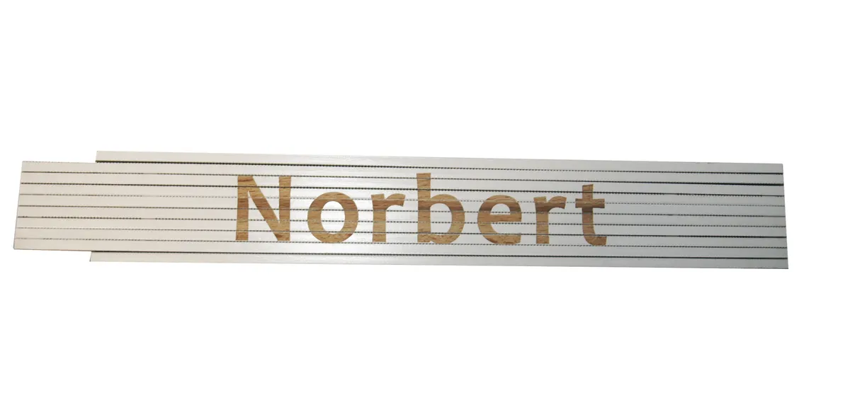 Meterstab weiß Norbert 0
