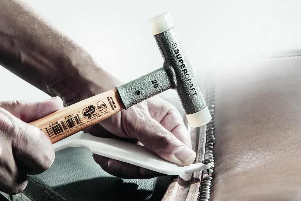 SUPERCRAFT-Schonhammer D=40 mm, mit bruchsicherem Stahlrohrstiel und ergonomisch geformtem, rutschsicherem Griff 8