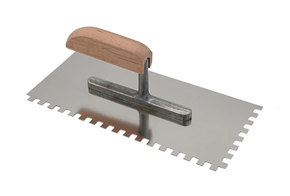 Glättekelle 8x8x8 rostfrei, Holzgriff 0