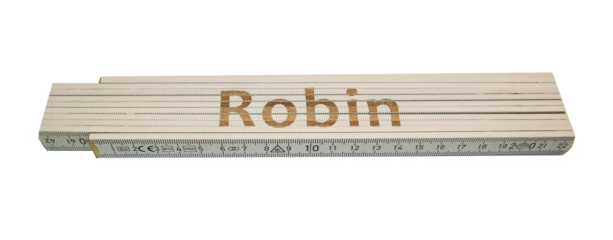 Meterstab weiß Robin 0