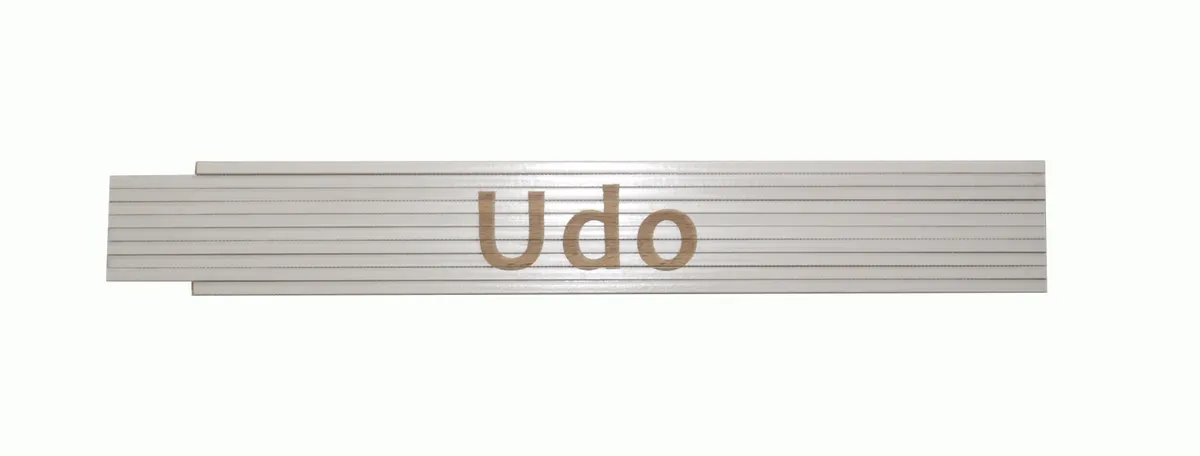 Meterstab weiß Udo 0