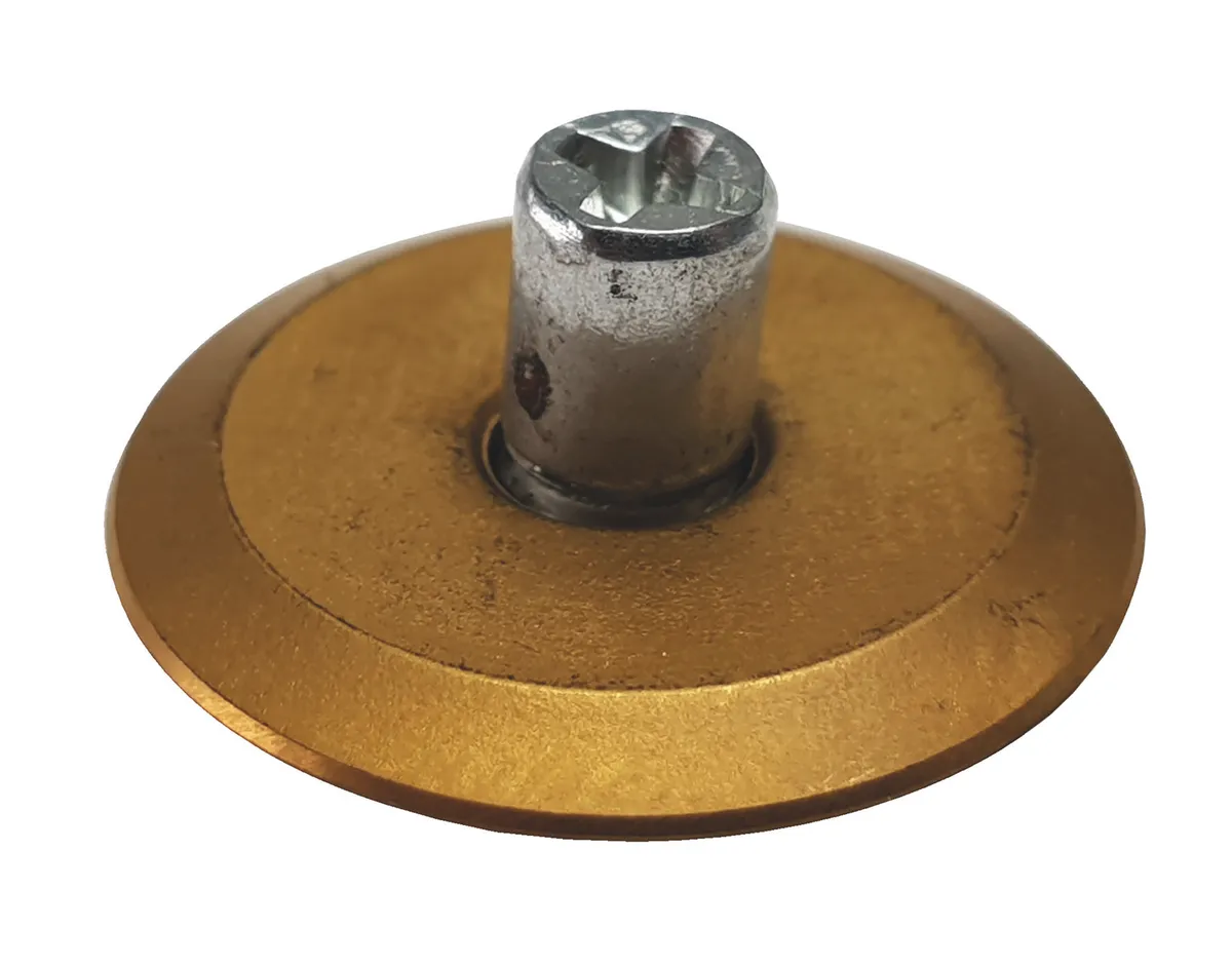 Ersatz Rädchen 20 x 5.05 x 3.0 Wc Titan gold für Fliesenschneider Holz inklusiv Achse 1