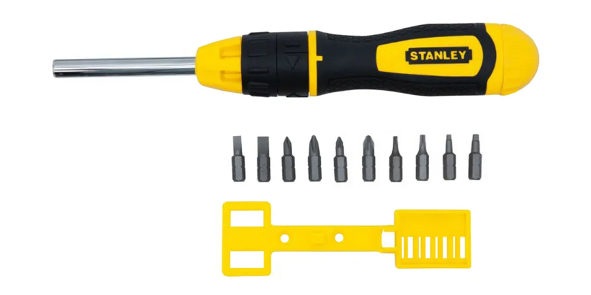 Multi-Bit Schraubendreher 0-68-010 mit Ratsche u. Bits,11-tlg.( Schlitz 5/6 mm, 0