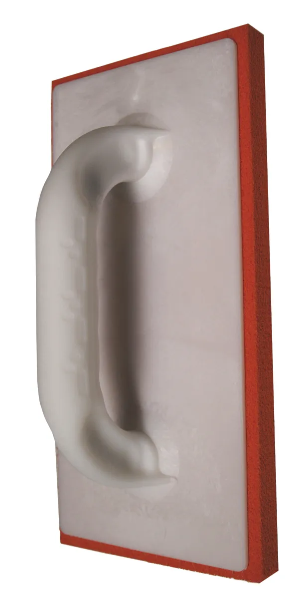 Glättbrett 28x14 cm Schwammggummi fein Kunststoffgriff weiß 0