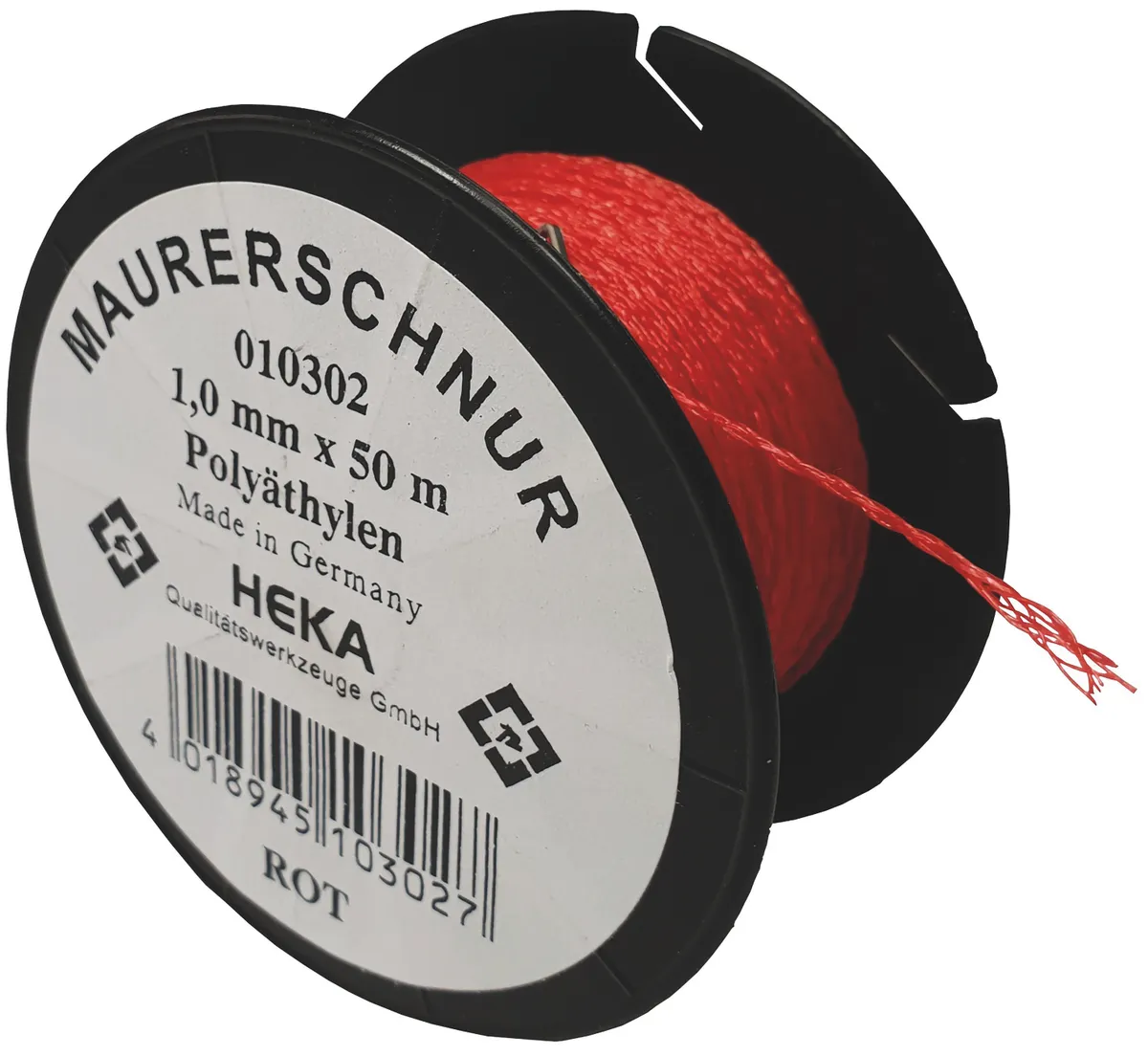 Fliesenlegerschnur 1 mm x 50 m rot 0