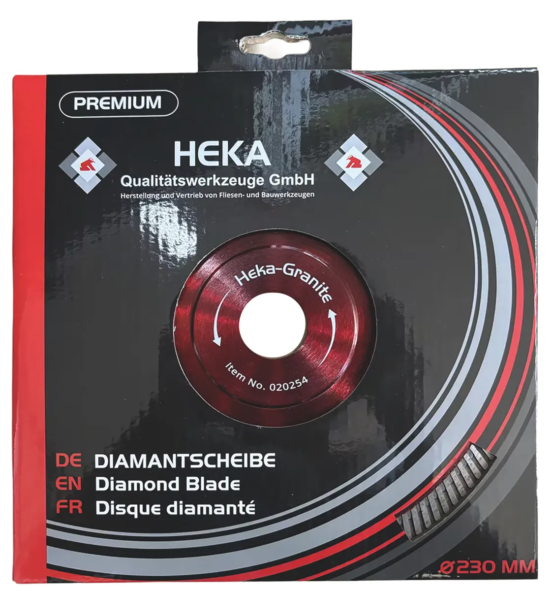 DTS Heka-Granite, 230 mm, 30 mm inkl. Reduzierring 30 zu 25 & 25 zu 22,2 2