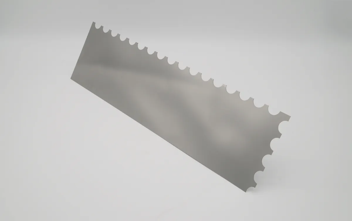 Schweizer Glättekelle halbrund rostfrei Softgriff 20x10x7,5 1