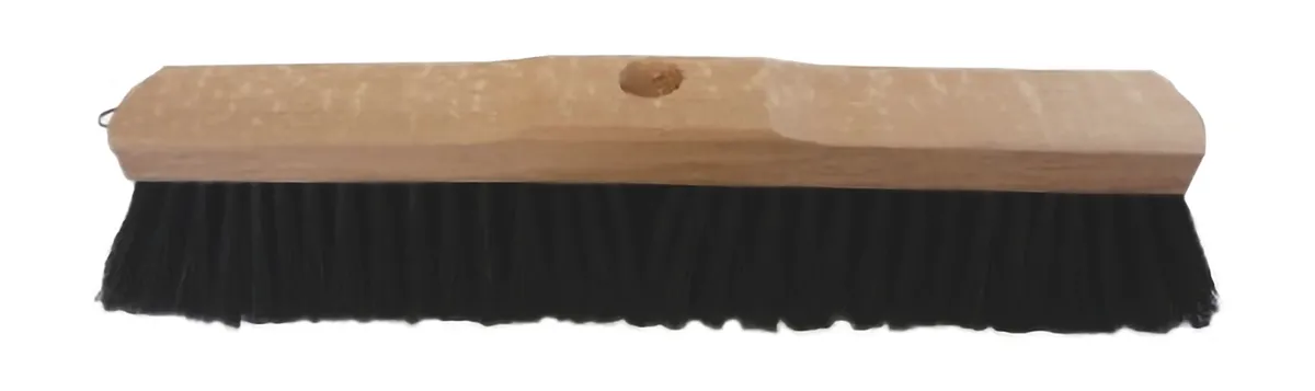 Saalbesen 80 cm Rosshaar Halteschrauben 0