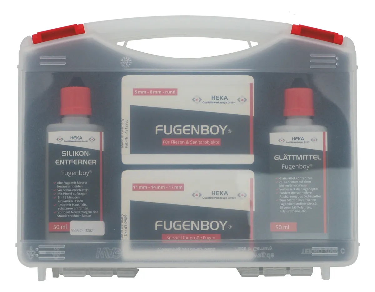 Fugenboy Profi-Koffer (alle Fugenwerkzeuge - Silikonentferner - Glättmittel) 0