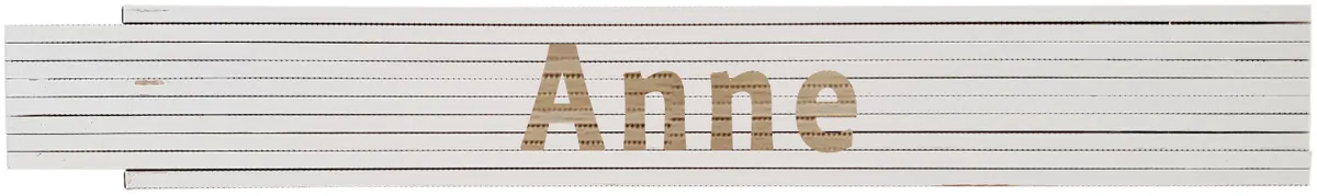 Meterstab weiß Anne 0
