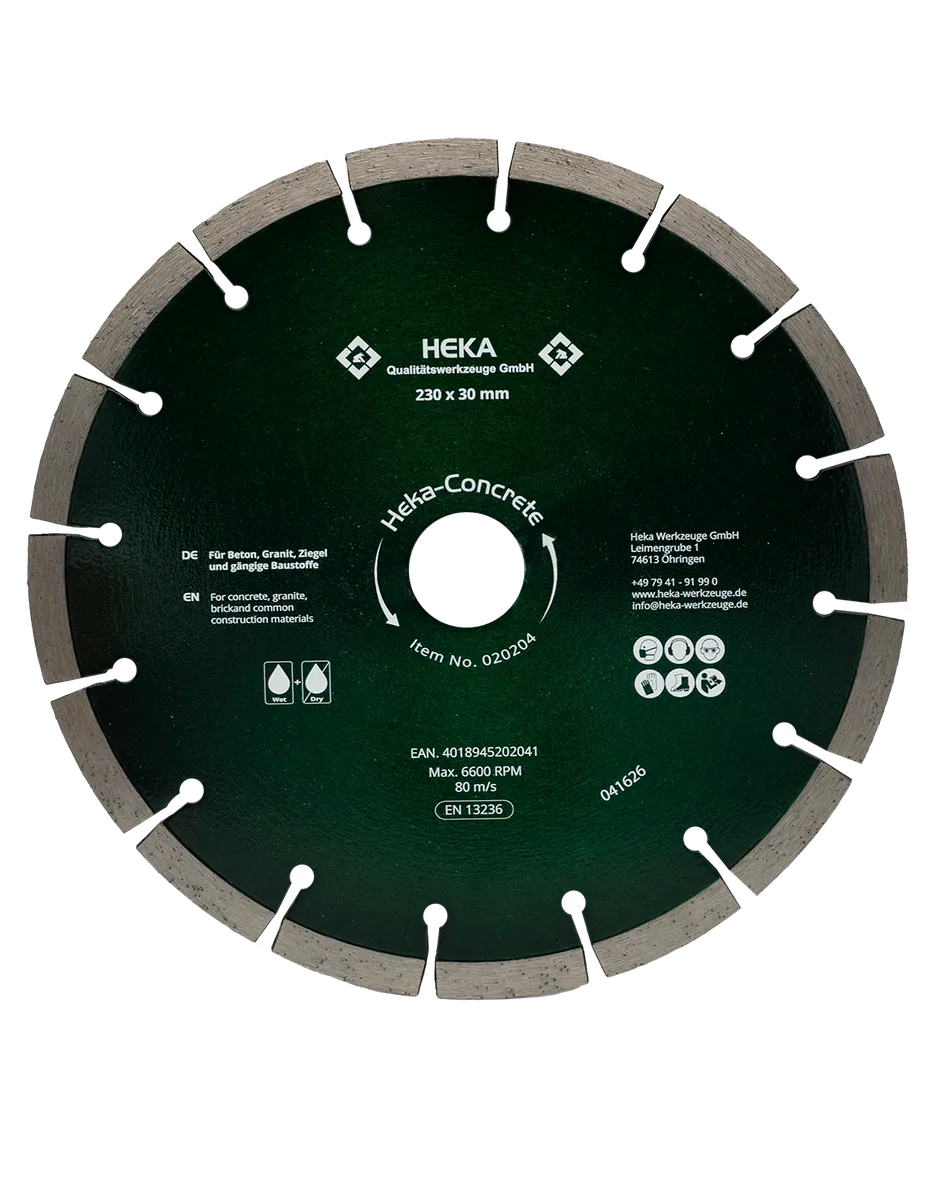 DTS Heka-Concrete, 230 mm, 30 mm inkl. Reduzierring 30 zu 25 & 25 zu 22,2 0