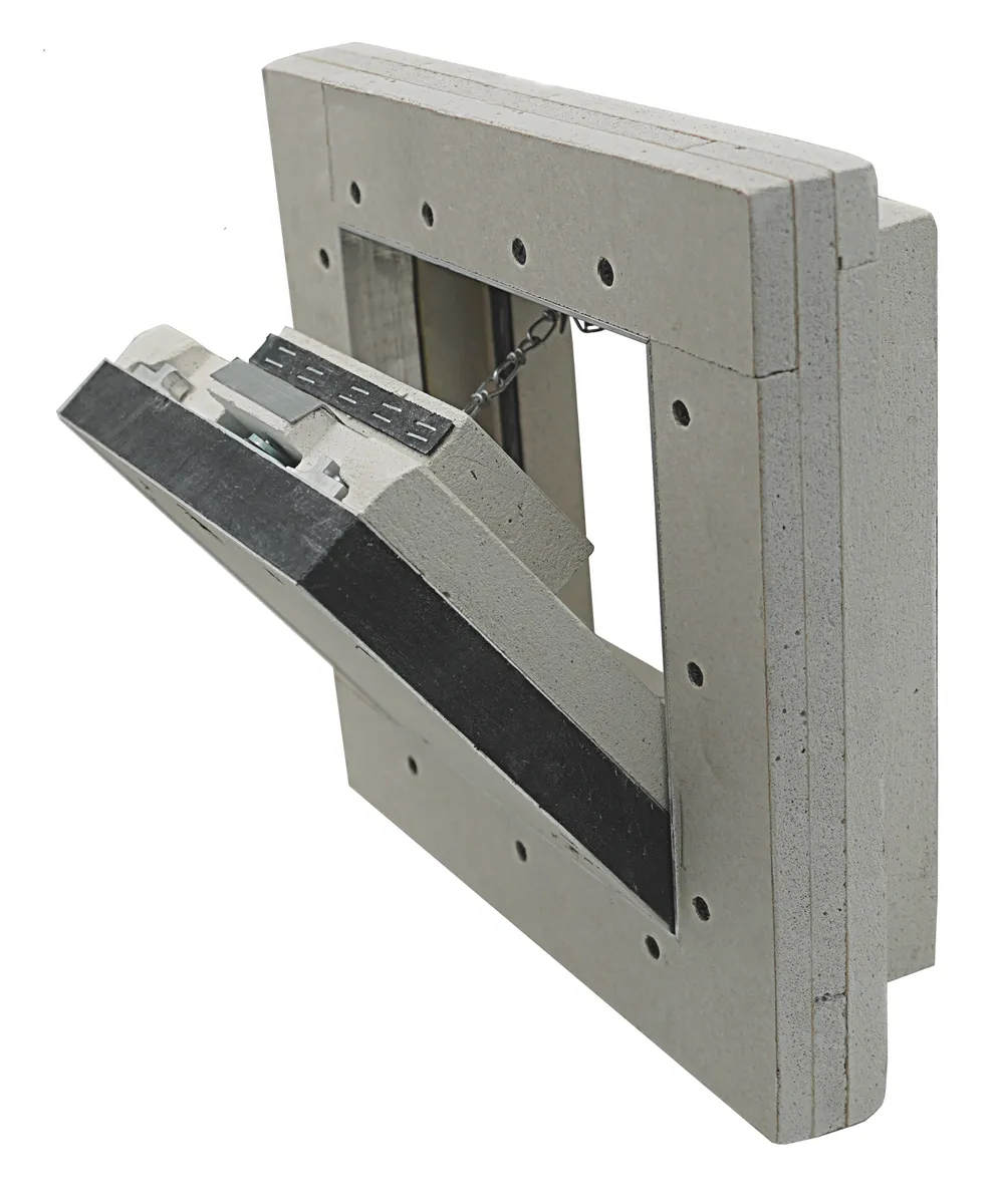 Revisionsklappe 500 x 500 mm GK=40 F90 für Wand, Vierkantverschluss 0
