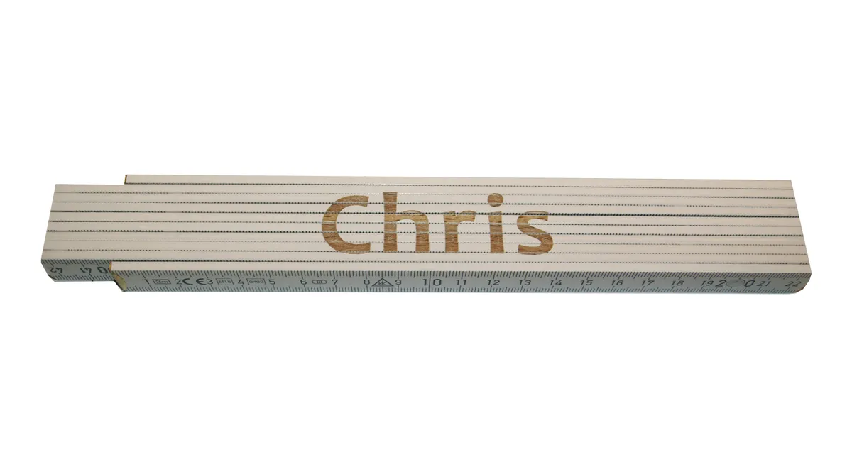Meterstab weiß Chris 0