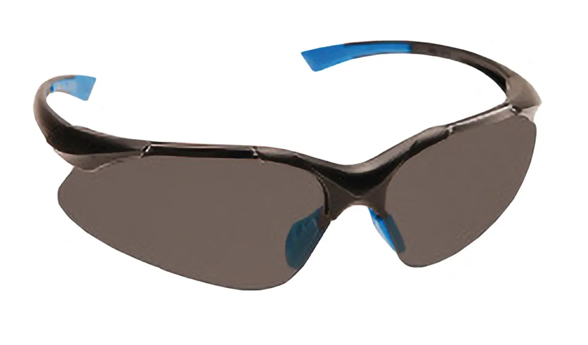Schutzbrille, grau getönt flexible Nasenbügel 0