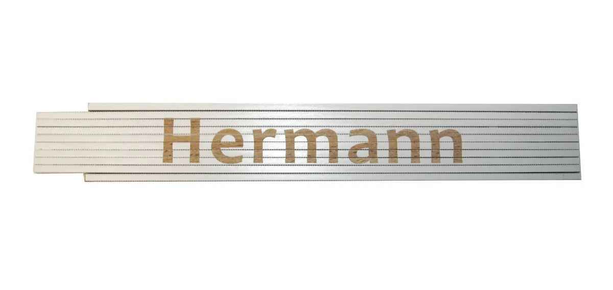 Meterstab weiß Hermann 0