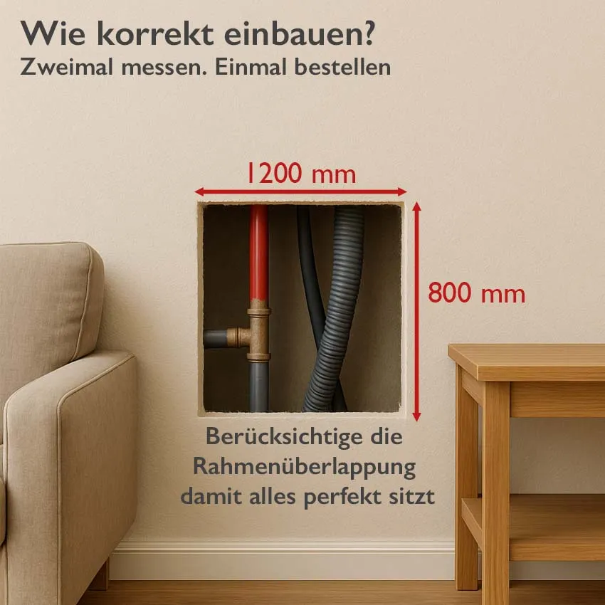 Revisionstüre 1200 x 800 weiß grundiert 6