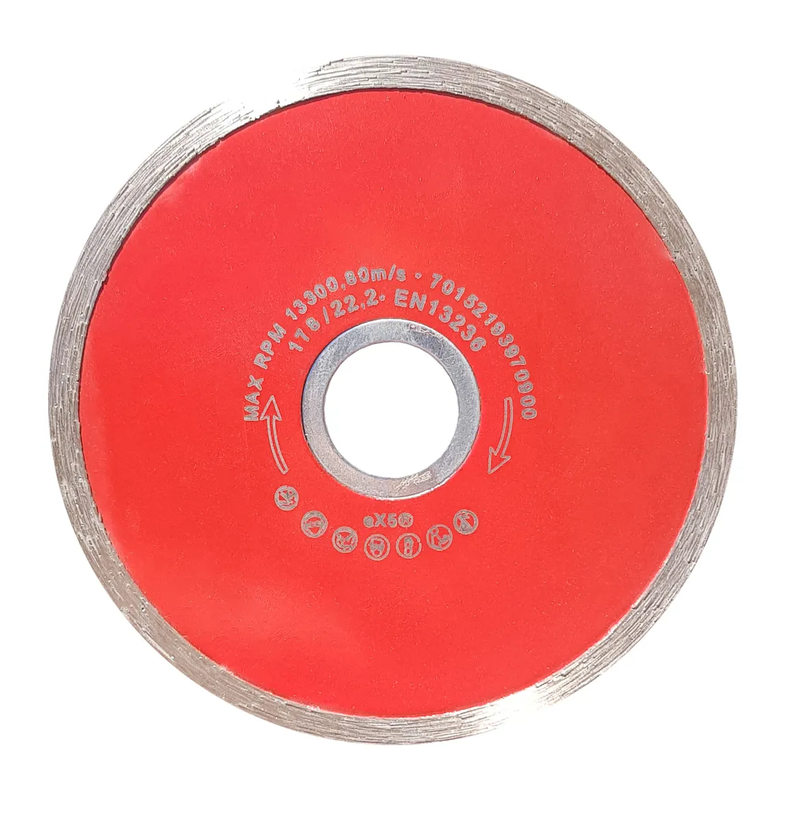 Diamant-Trennscheibe 178/22,2 mm Fliese rot 0