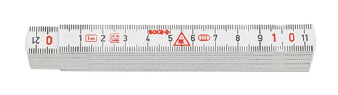 Meterstab Polyamid 2,00 m weiß 0