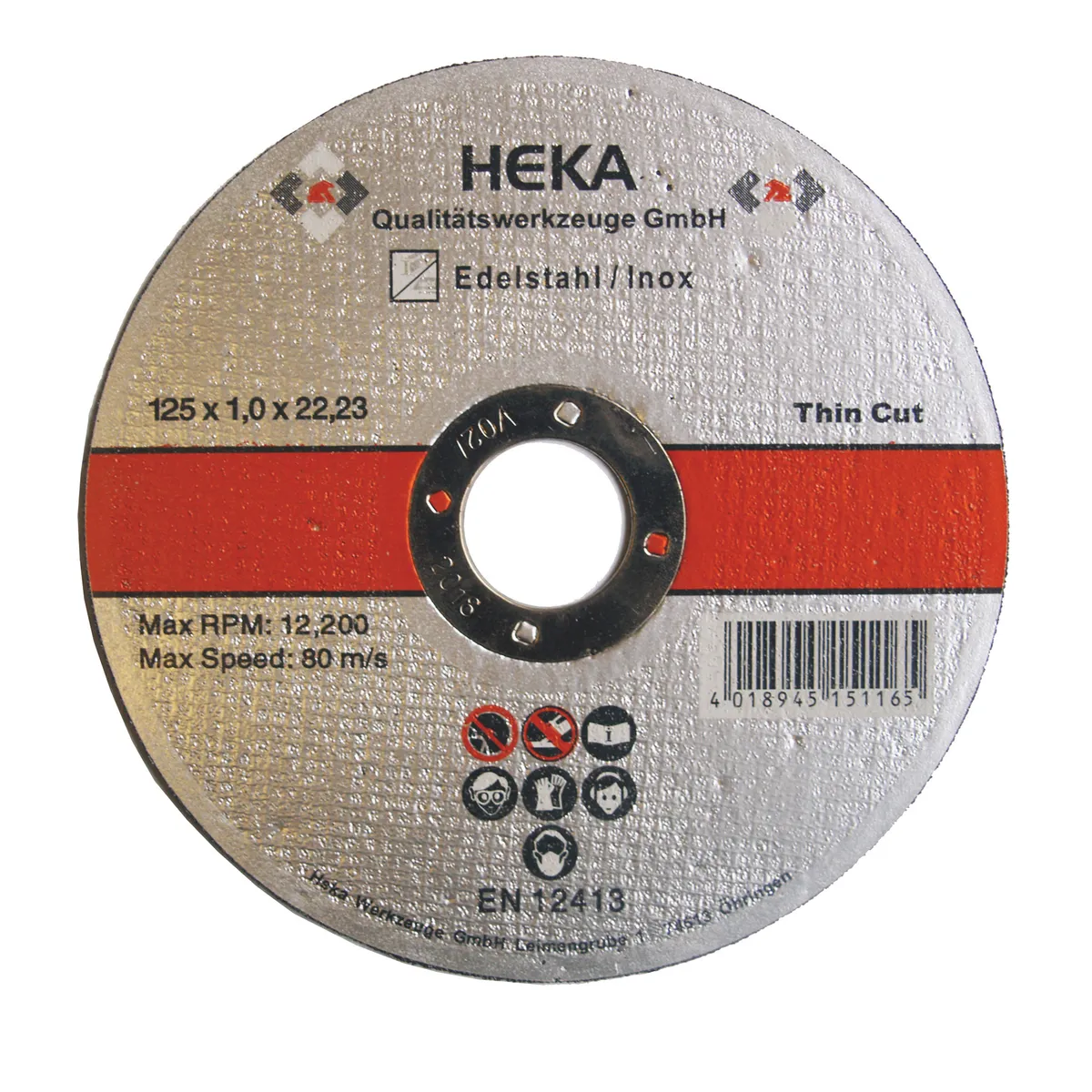 Disque à tronçonner inox 125x1,0x22 0