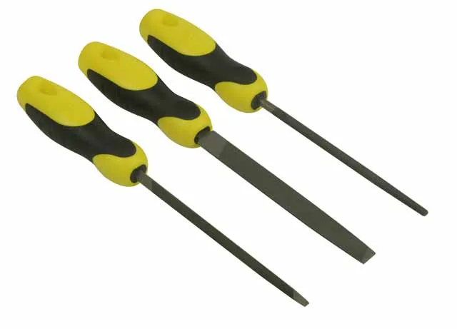 Feilenset 3-tlg 150 mm/Hieb 1 mit ergonomischem Handgriff 0