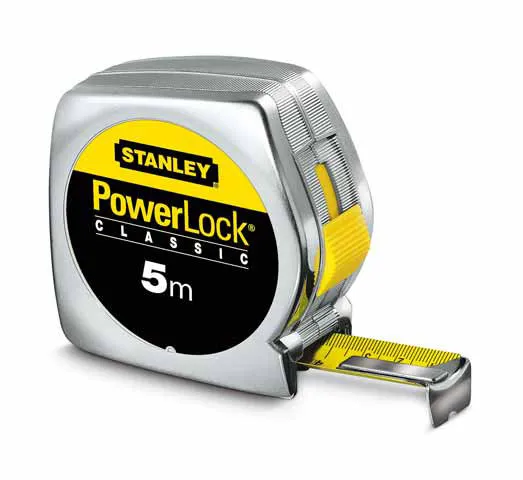 Mètre à ruban 8.0 m Powerlock avec boîtier en plastique Épaisseur du ruban 25.0 mm 0