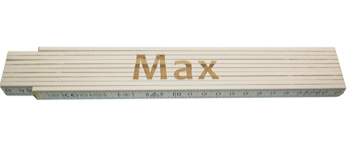 Meterstab weiß Max 0
