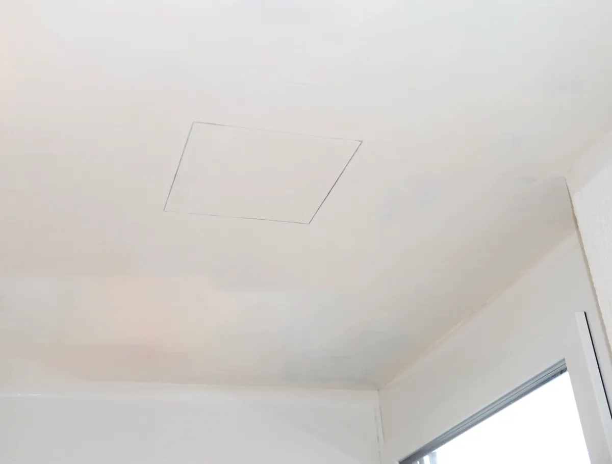 Inspection flap 350 x 350 mm aluminum/GK insert 12.5 mm 4
