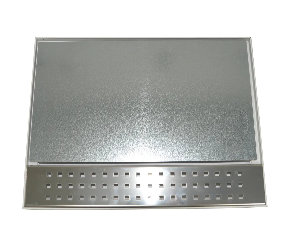 Whirlpoolrahmen PVC weiß 409x609 mit 7 cm Chrom Einlegeblech 0