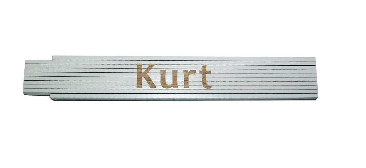 Meterstab weiß Kurt 0