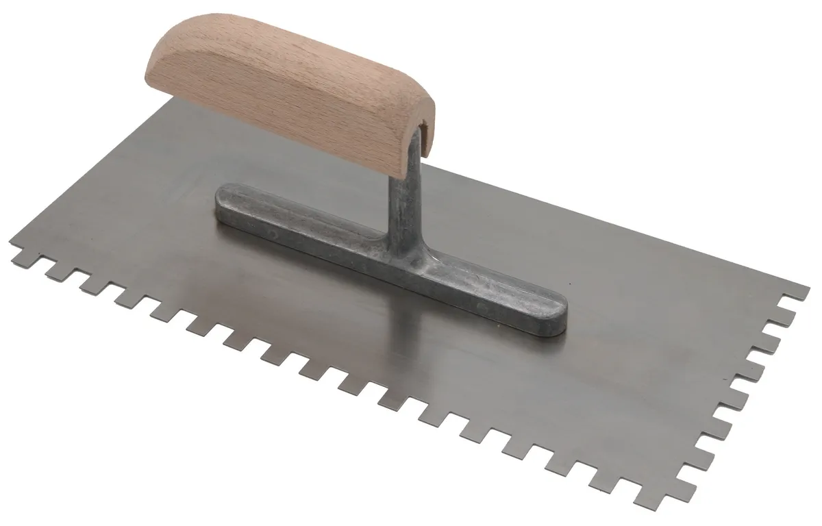 Glättekelle 8x8x8 Stahl Holzgriff 0