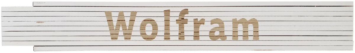 Meterstab weiß Wolfram 0