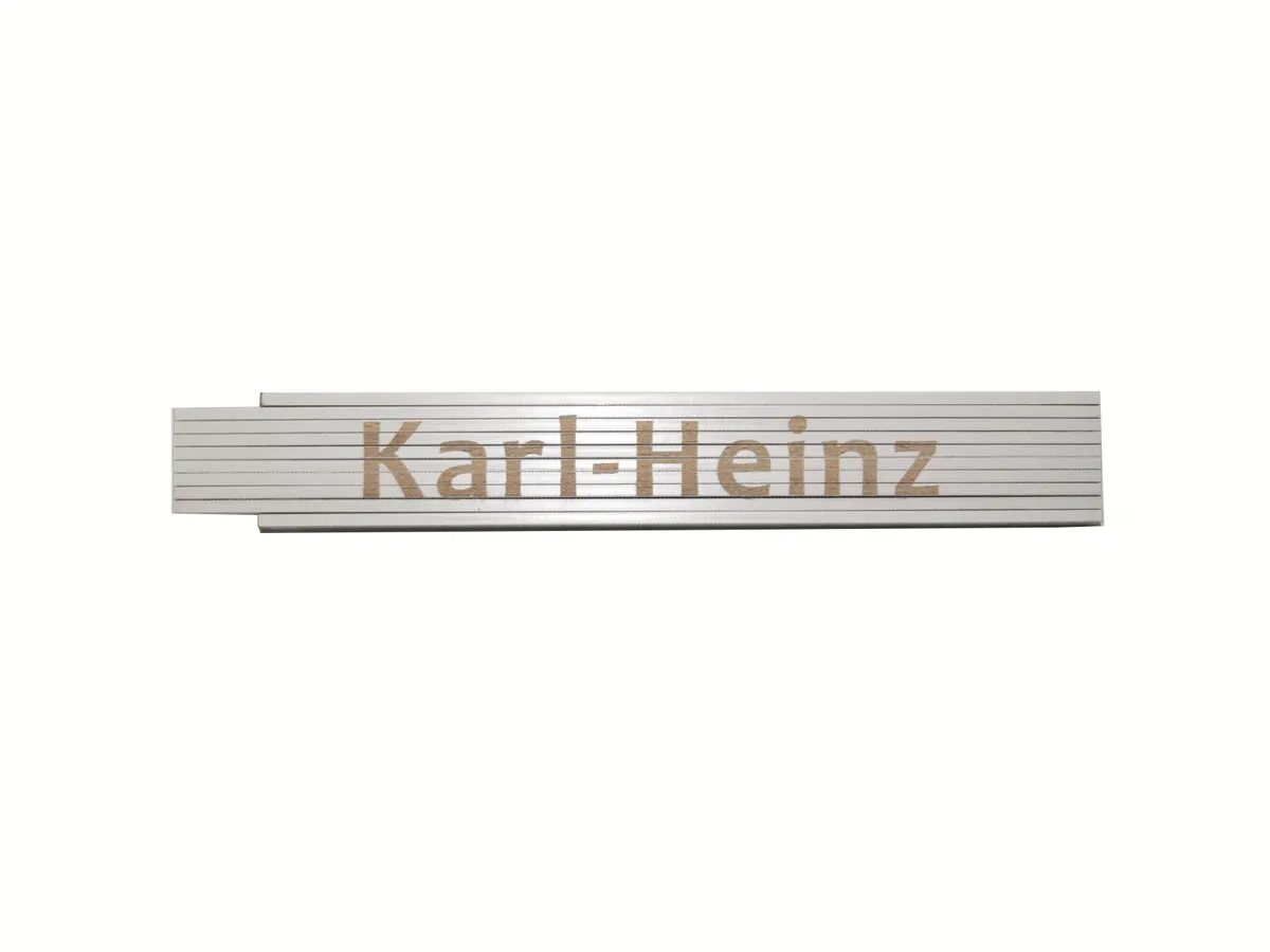 Meterstab weiß Karl-Heinz 0
