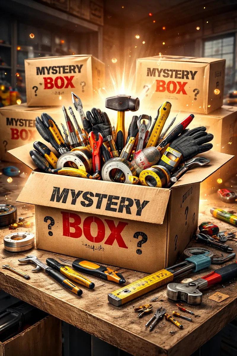 Mystery Werkzeuge & Baustellenzubehör Box - Größe XL 0