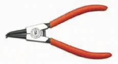 Innensicherungsringzange 210 mm brüniert 90° gebogen/40-100 mm 0