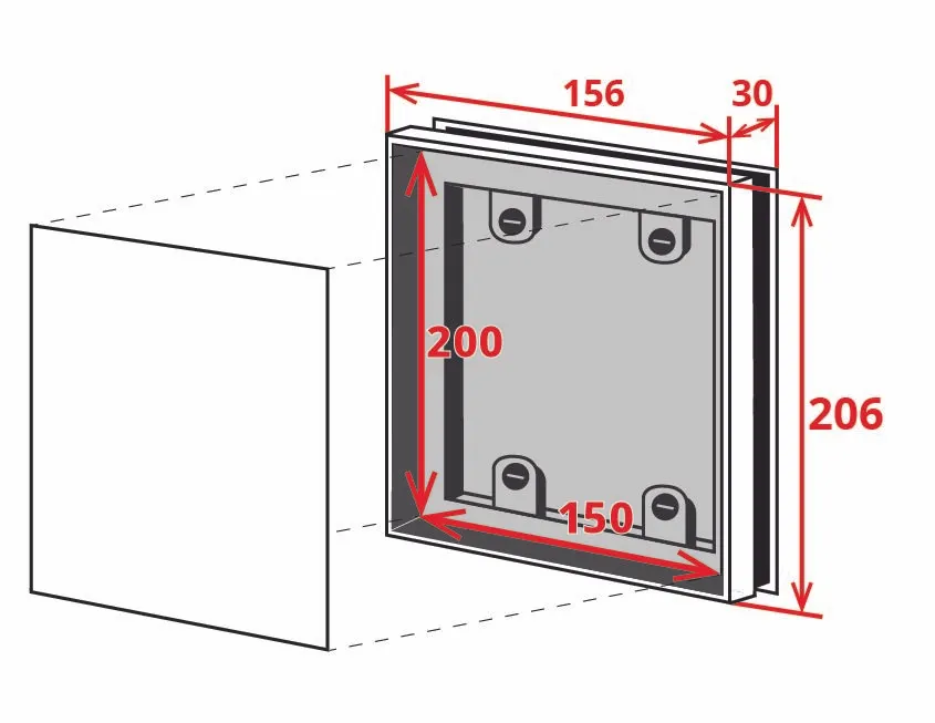 Tile frame PVC white 150x200 1