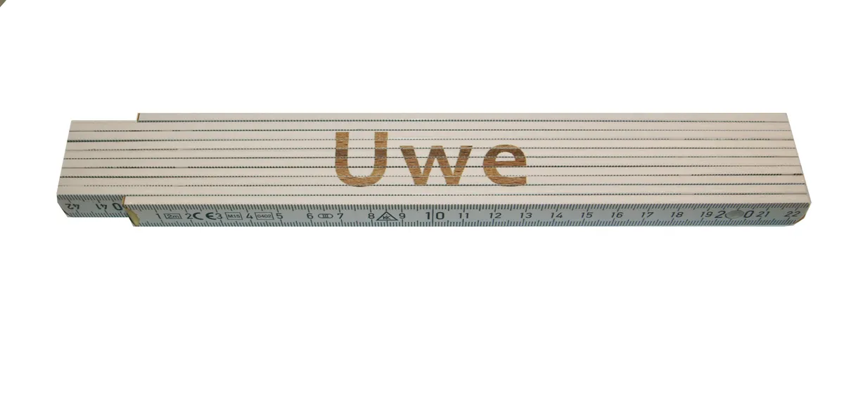Meterstab weiß Uwe 0