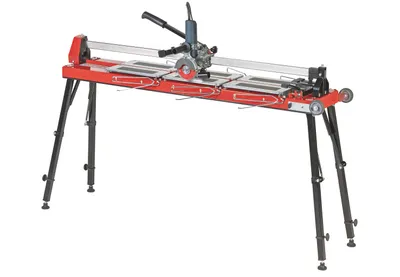 Elektrischer Fliesenschneider PowerCut 1200 mm mit Beine und Laser mit Höhenverstellung