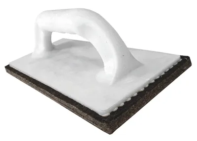 Glättbrett 28x14 cm Filz Kunststoffgriff weiß