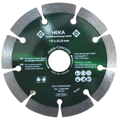 DTS Heka-Concrete, 115 mm, 22,23 mm