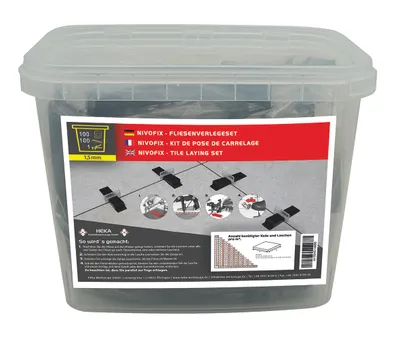 Heka Nivofix Basisset 1,5 mm (100 Laschen, 100 Keile, 1 Zange)