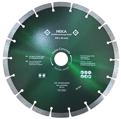 DTS Heka-Concrete, 250 mm, 30 mm inkl. Reduzierring 30 zu 25 & 25 zu 22,2
