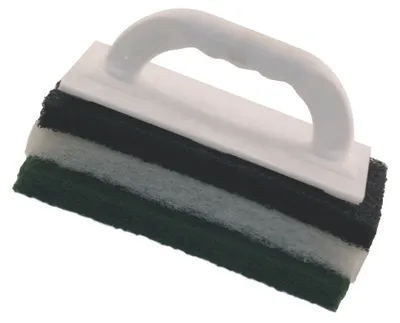 Padbrett 23x11 cm Trägerbrett weiß mit 3 Belägen (schwarz,weiß,grün)