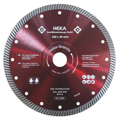 DTS Heka-Granite, 230 mm, 30 mm inkl. Reduzierring 30 zu 25 & 25 zu 22,2