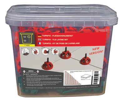 Turnfix Set 50 Kappen, 50 Stifte 1 mm