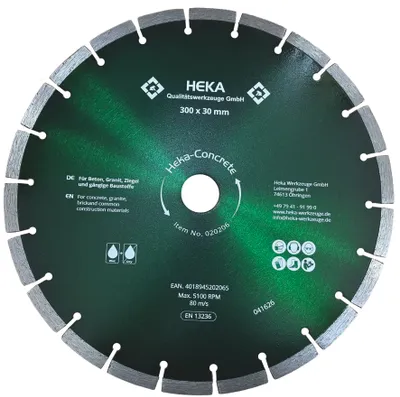 DTS Heka-Concrete, 300 mm, 30 mm inkl. Reduzierring 30 zu 25 & 25 zu 22,2