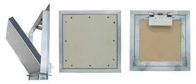 Revisionsklappe 200 x 200 mm GK=30 F60 für Decke, Vierkantverschluss