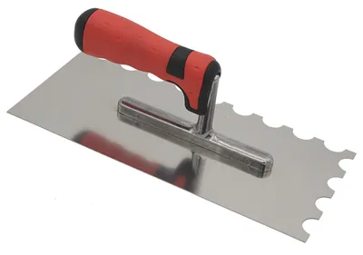 Glättekelle halbrund R20 (H=10.0) rostfrei Softgriff