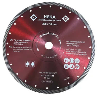 DTS Heka-Granite, 350 mm, 30 mm inkl. Reduzierring 30 zu 25 & 25 zu 22,2