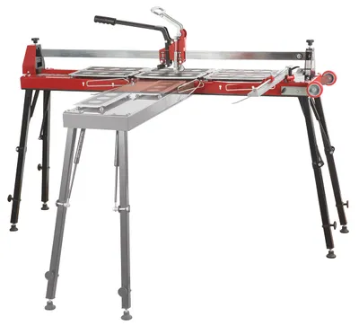 Fliesenschneider GigaCut Plus 1350 mm höhenverstellbar mit Beinen, Laser, Stoßdämpfer